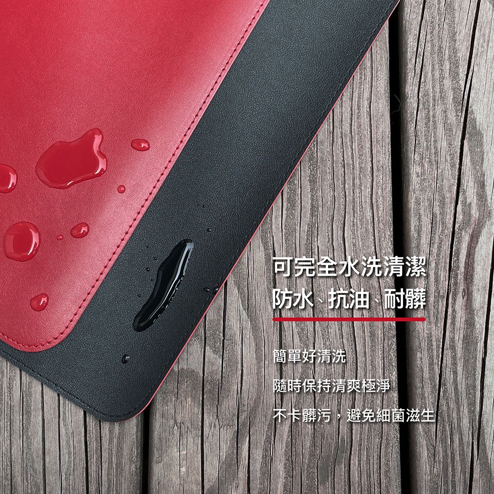 ENABLE【買大送小】雙色皮革桌墊 滑鼠墊｜大尺寸 辦公桌墊/鍵盤滑鼠墊/寫字墊/餐桌墊 精緻皮紋 防水抗油耐磨-細節圖5