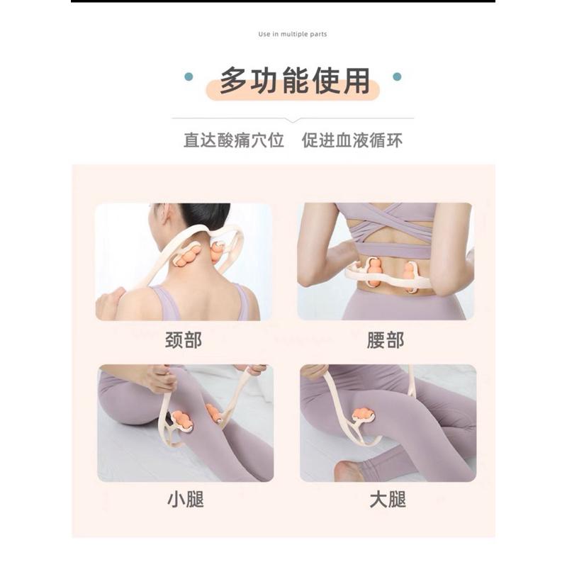 [EGO 最優惠]  台灣🇹🇼現貨 最新 八球頸椎按摩器 夾脖子神器 家用肩頸夾 U型頸部揉捏夾 手動多功能家用健身器-細節圖2