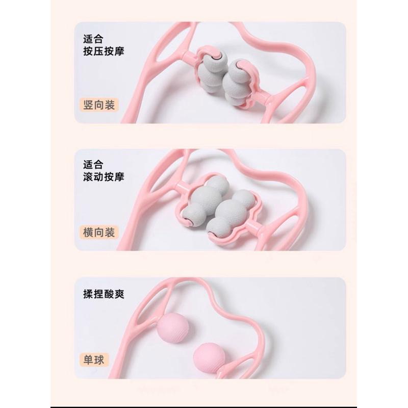[EGO 最優惠]  台灣🇹🇼現貨 最新 八球頸椎按摩器 夾脖子神器 家用肩頸夾 U型頸部揉捏夾 手動多功能家用健身器-細節圖4