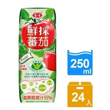【愛之味】鮮採蕃茄汁Oligo保健 無菌保鮮包250ml(24入/ 2箱)