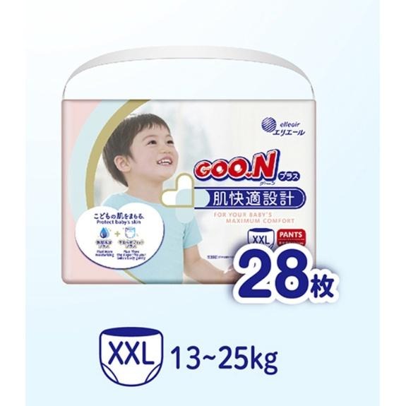 GOO.N大王紙尿布境內版肌快適系列-褲型XXL(28片X6包)-細節圖2
