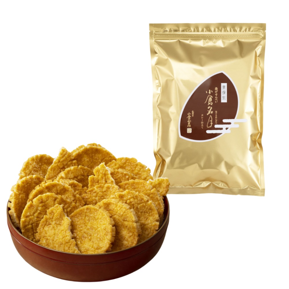 京都烤仙貝小倉明月咖哩仙貝 200g