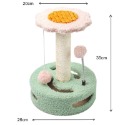 貓你一犬｜花朵造型貓抓柱 貓爬架 劍麻貓抓柱 造型貓抓柱 貓抓墊 磨爪柱 貓咪磨爪 貓用品 太陽花款貓抓柱 台灣現貨 速-規格圖5