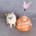 貓你一犬｜羽毛軌道球轉盤 旋轉軌道球 貓玩具 貓咪玩具 逗貓玩具 貓咪轉盤玩具 寵物玩具 貓轉盤 貓咪轉盤 台灣現貨 快-規格圖8