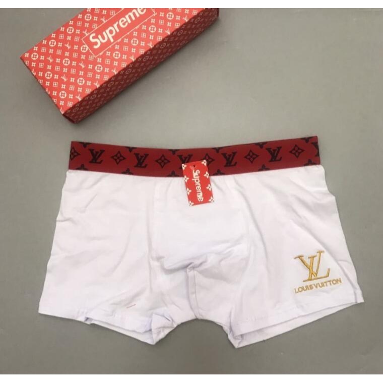 買十送一 LV 熱銷 好穿  帥氣 四角內褲 純棉內褲 男仕內褲 男生內褲 舒適透氣 貼身四角褲 男內褲 潮牌內褲-細節圖4