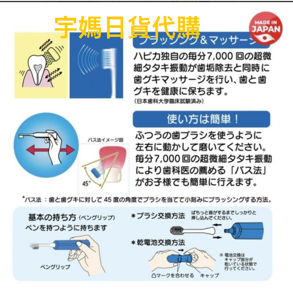 ￼日本限定版 HAPICA 麵包小偷 &角落生物酷洛米 湯瑪士電動牙刷組 兒童牙刷 電動牙刷-細節圖6