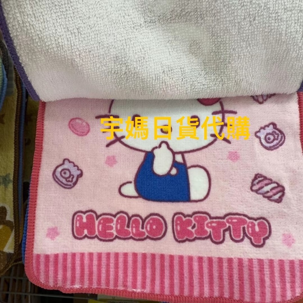 日本丸真製品 三麗鷗 吉伊卡哇 卡比之星 吉伊卡哇小毛巾 小方巾五入組-細節圖5
