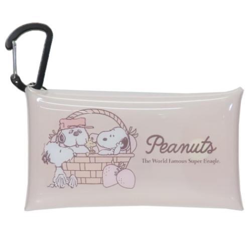 日本製 史努比PVC零錢多功能包 無線耳機放置 含掛鉤-規格圖9