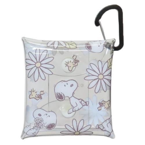 日本製 史努比PVC零錢多功能包 無線耳機放置 含掛鉤-規格圖9