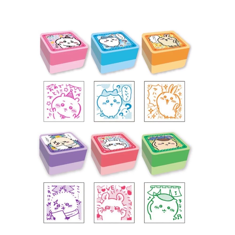 日本境內 吉伊卡哇 六個圖案套裝一組印章-細節圖3