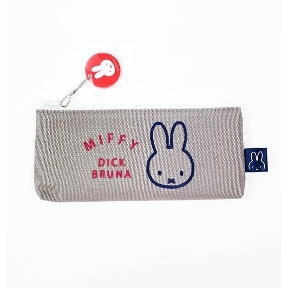 日本 Miffy 刺繡圖騰筆袋 鉛筆袋 收納袋-細節圖2