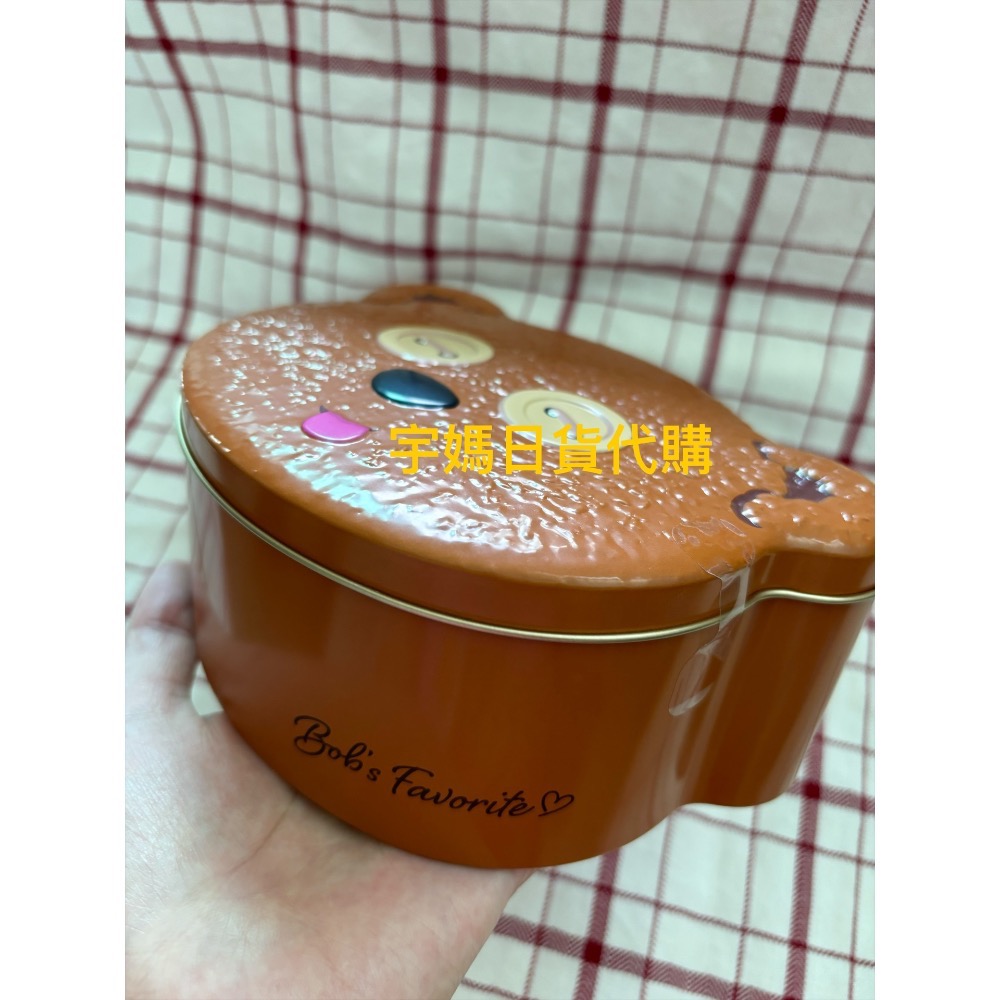 日本環球影城 提姆熊餅浮雕鐵盒禮盒 無餅乾款-細節圖3