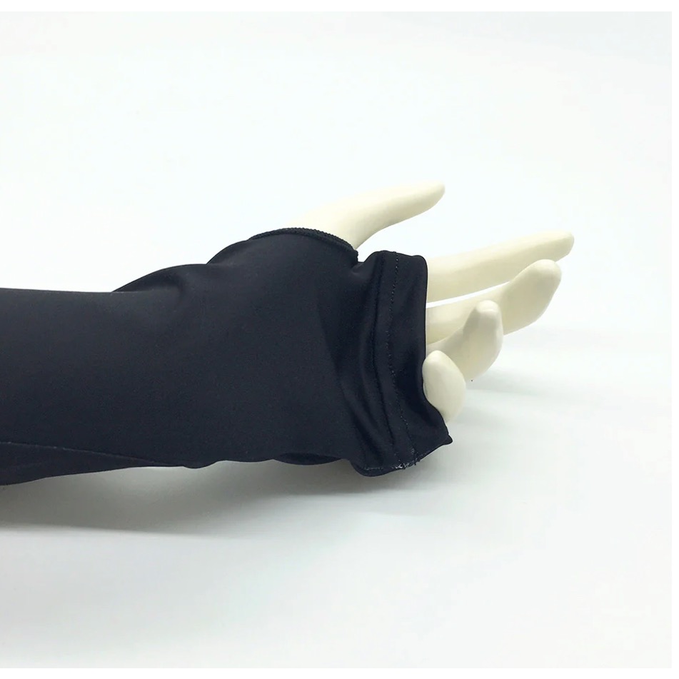 日本正版 吉伊卡哇接觸冷感 抗UV露趾袖套55cm-細節圖6