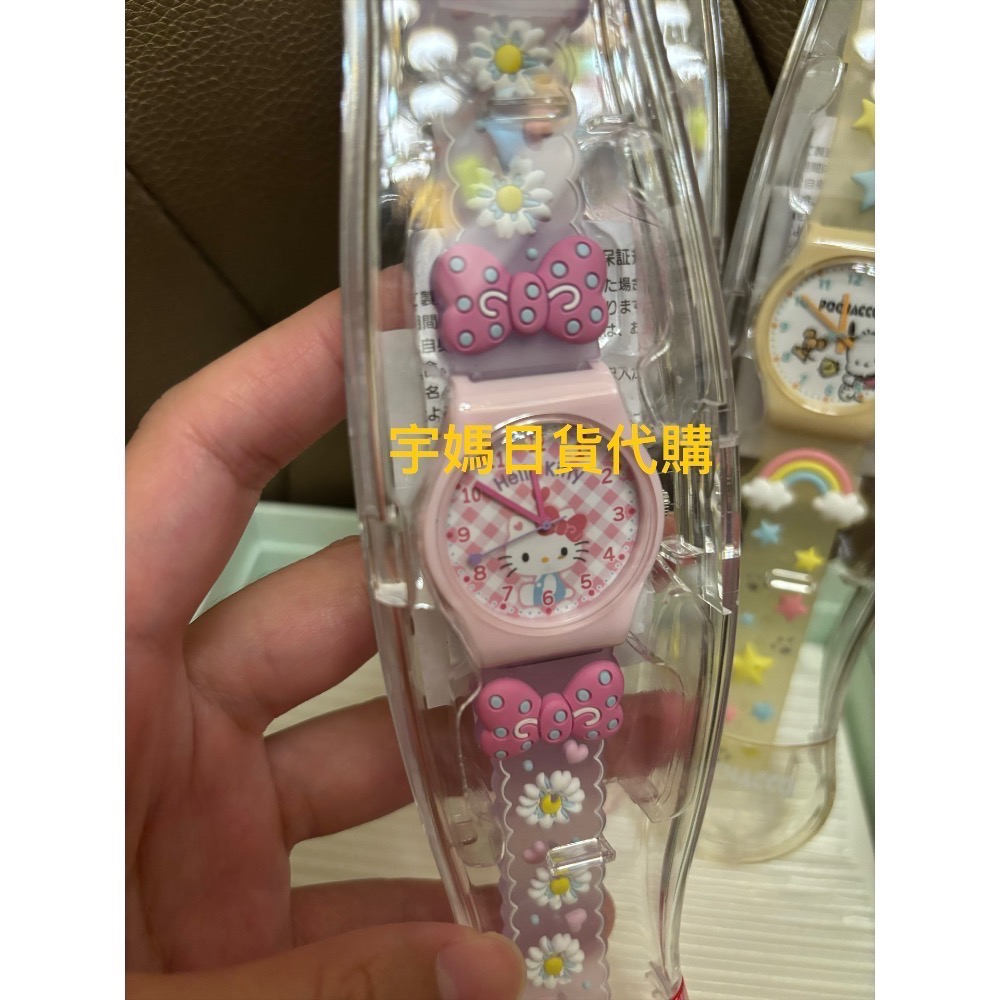 代購 正版 三麗鷗 PVC造型手錶 防潑水 庫洛米 kitty 美樂蒂 帕恰狗-細節圖2