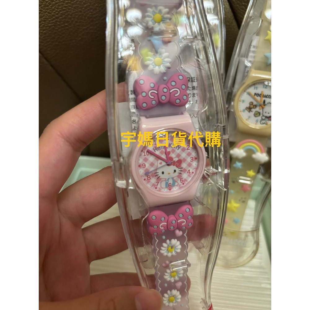 代購 正版 三麗鷗 PVC造型手錶 防潑水 聖誕禮物 送禮kitty 美樂蒂 帕恰狗-規格圖4