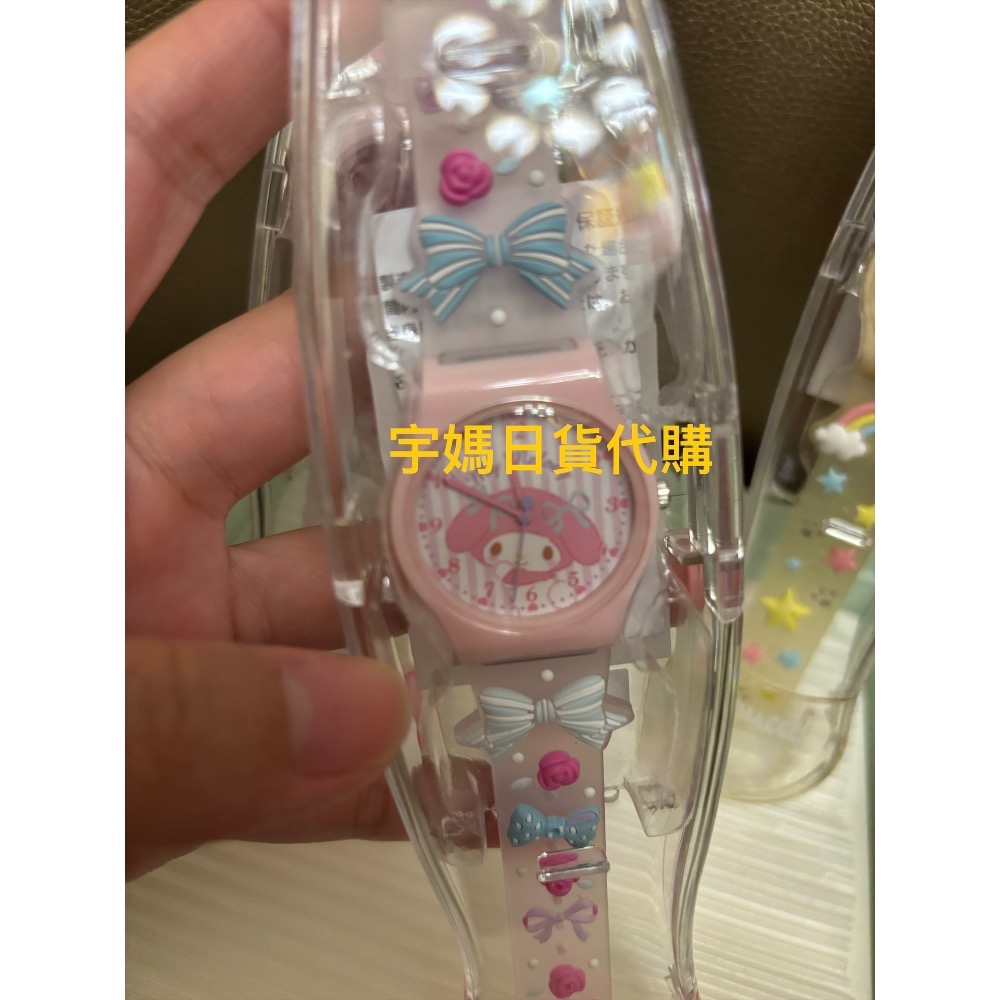 代購 正版 三麗鷗 PVC造型手錶 防潑水 聖誕禮物 送禮kitty 美樂蒂 帕恰狗-規格圖4
