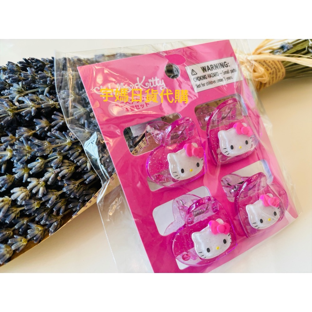 日本 三麗鷗 瀏海夾 立體 菱格紋 庫洛米 kitty 美樂蒂 大耳狗-規格圖11