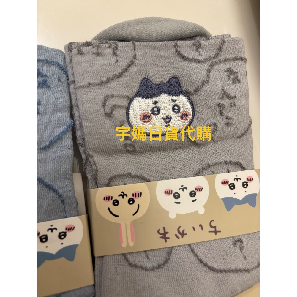 日本正版 吉伊卡哇 小八貓 兔兔 莫莫加刺繡襪 可愛😍-規格圖8