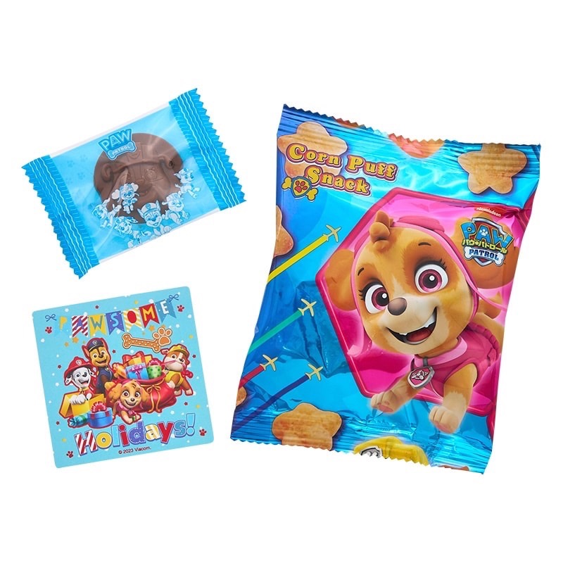 日本聖誕節限定汪汪隊 鐵盒造型菓子掛飾-細節圖4