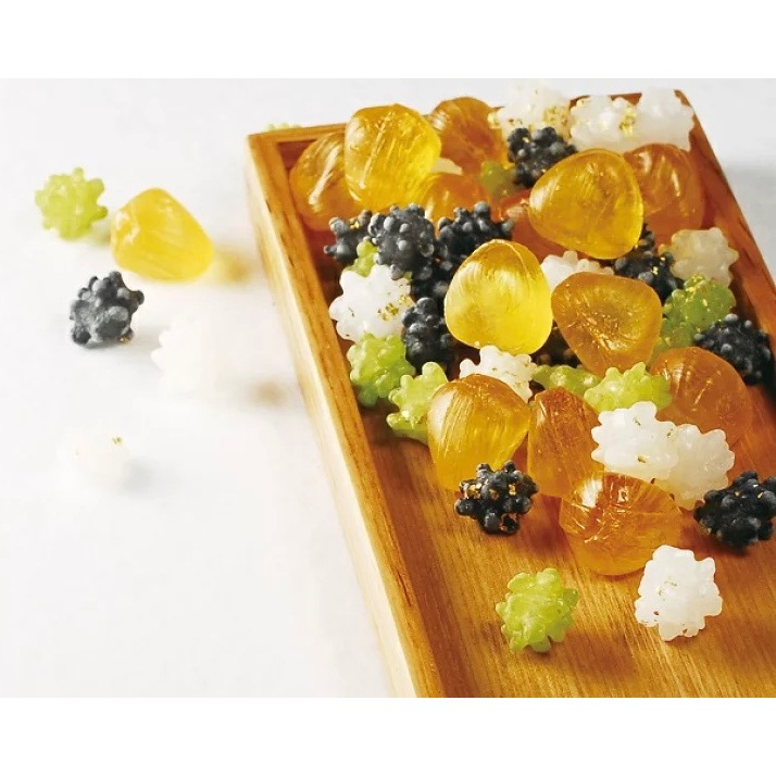 日本製 榮太樓 招福 金平糖 鐵罐裝 金箔入-細節圖3