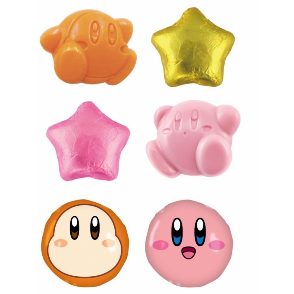 日本 卡比之星粉嫩情人節限定卡比束口袋巧克力6入-細節圖2