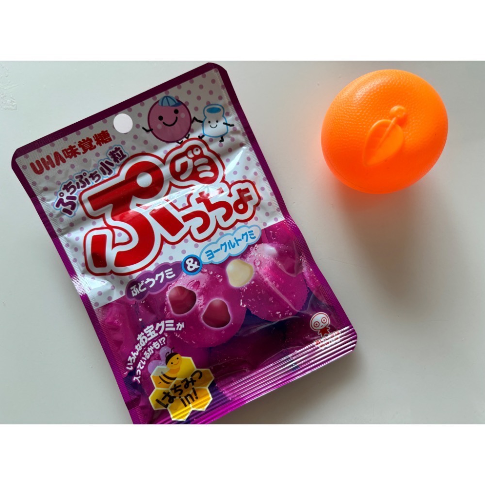 日本UHA味覺糖 覺糖綜合口味果實軟糖糖果 迷你軟糖 蜂蜜 蘇打&哈蜜瓜 葡萄&優格-細節圖3