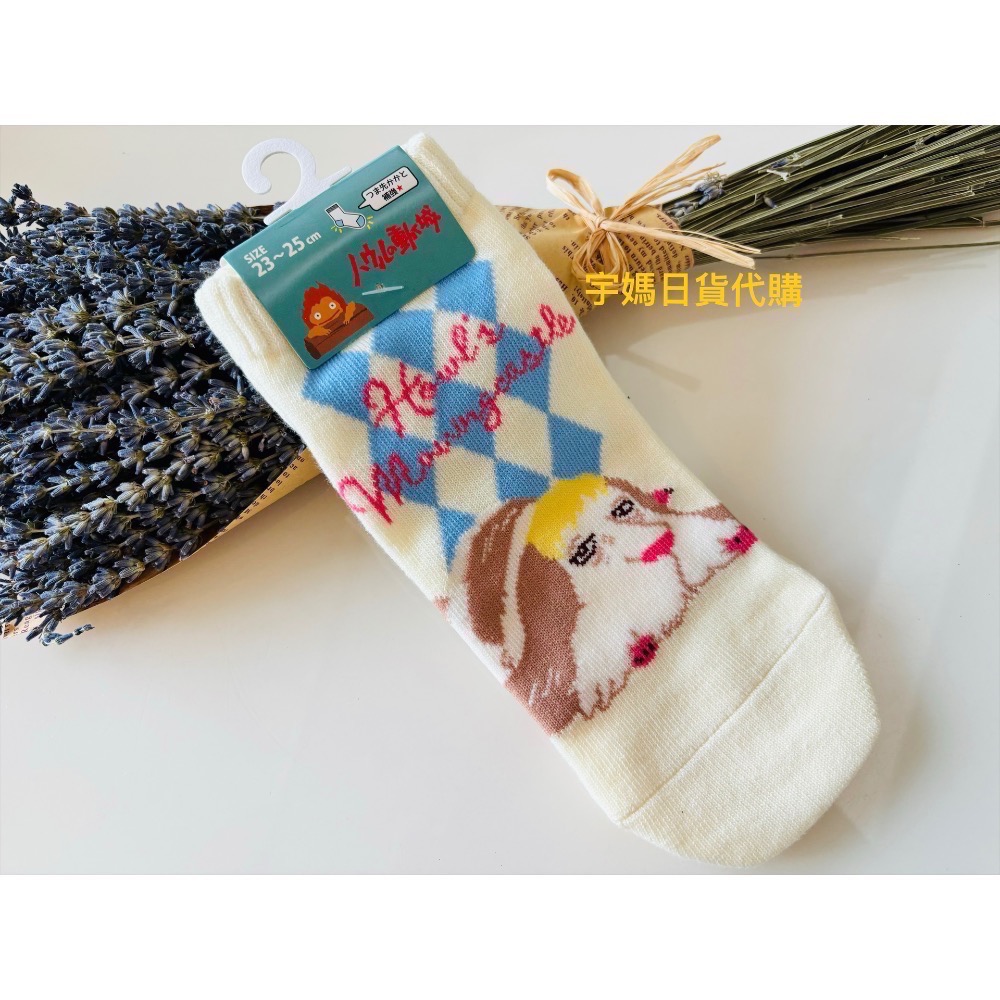 日本 宮崎駿 龍貓 吉吉 茵茵 卡西法 無臉男 公車貓襪子-細節圖3