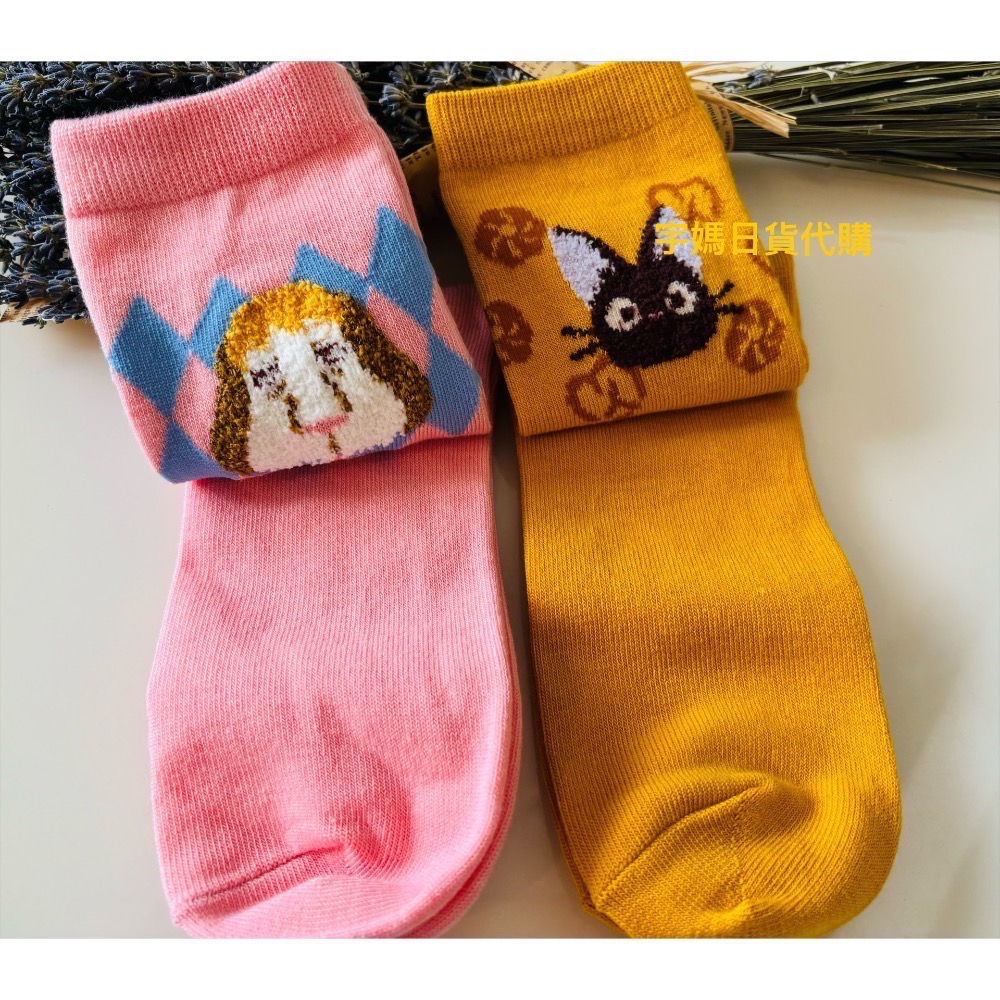 日本 宮崎駿 龍貓 吉吉 茵茵 卡西法 無臉男 公車貓襪子-細節圖9