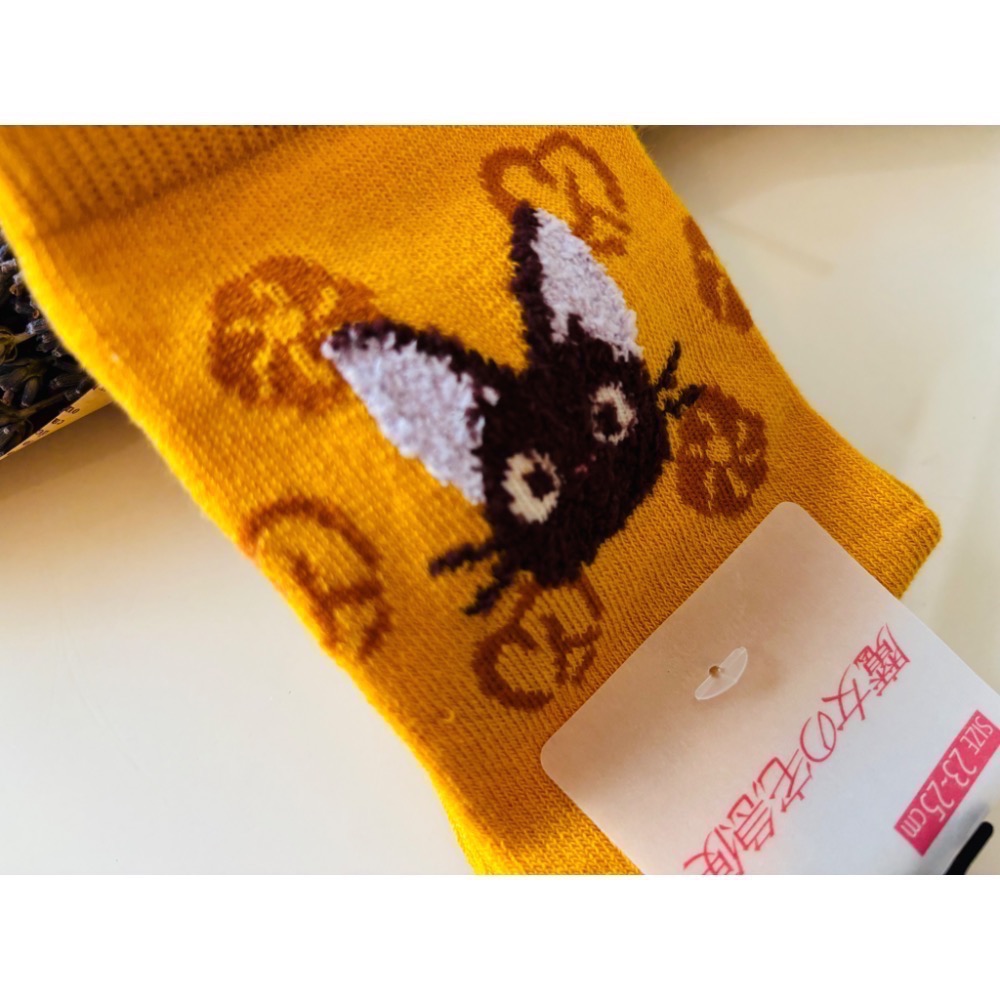 日本 宮崎駿 龍貓 吉吉 茵茵 卡西法 無臉男 公車貓襪子-細節圖11