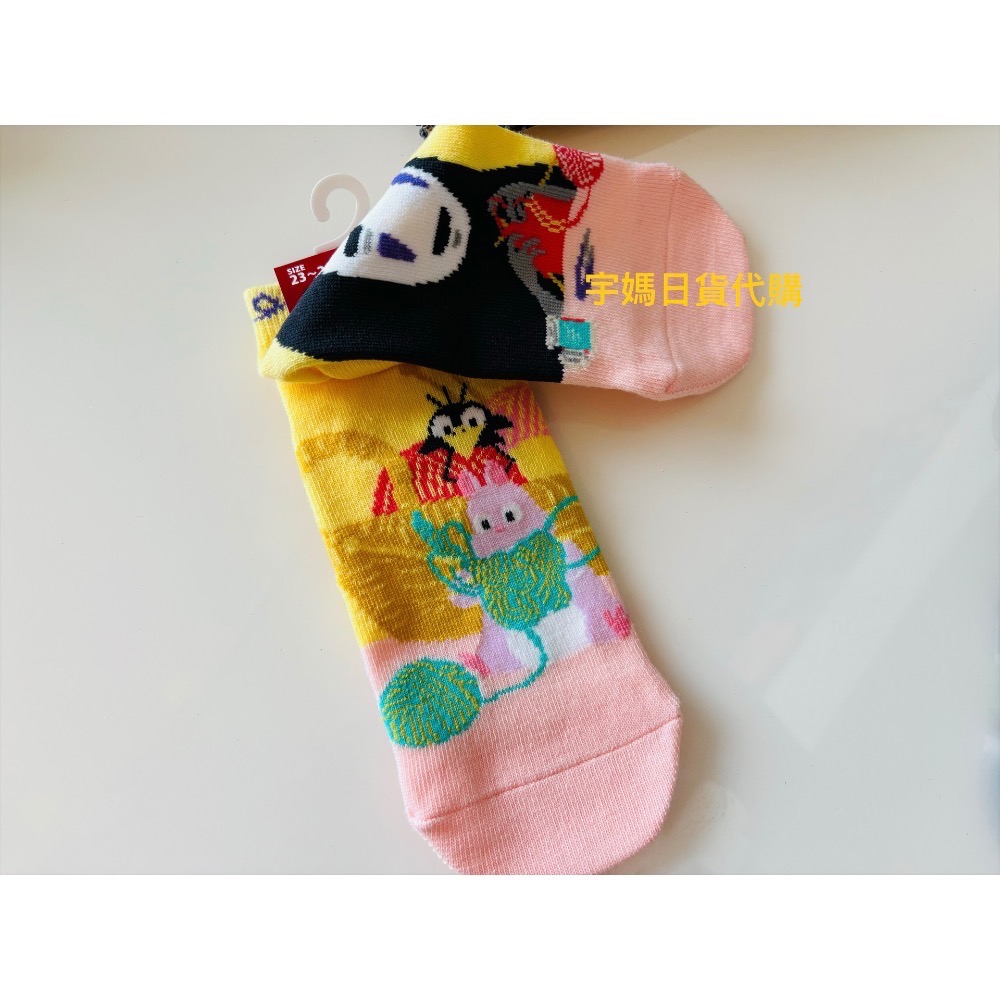 日本 宮崎駿 龍貓 吉吉 茵茵 卡西法 無臉男 公車貓襪子-規格圖11