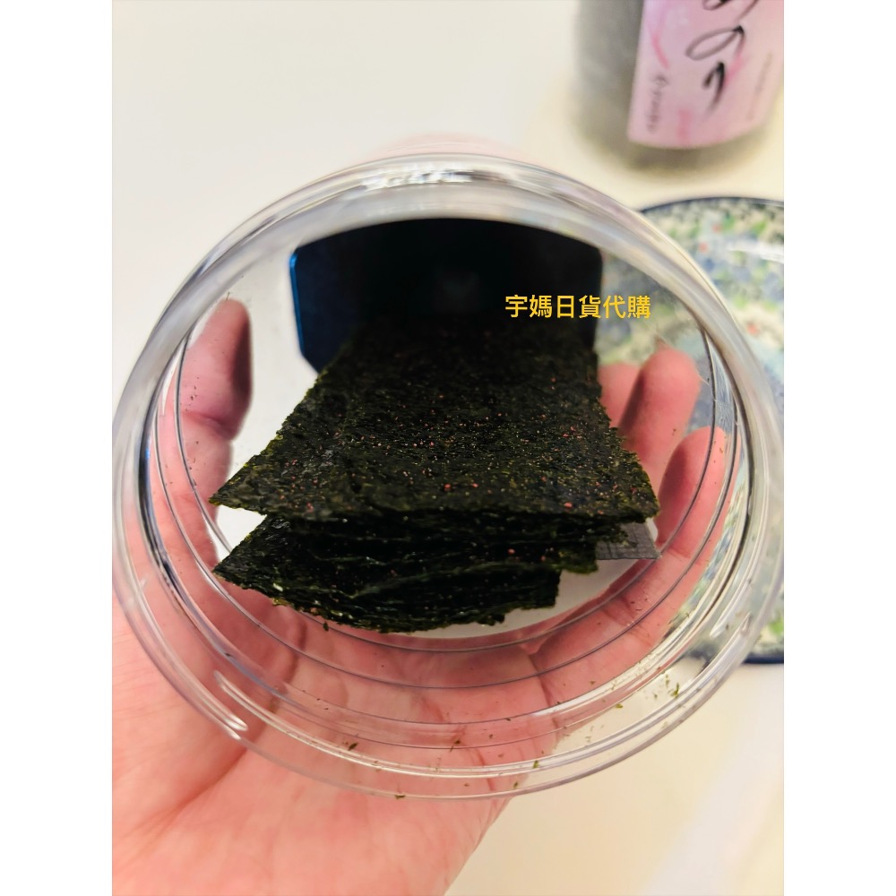 日本製 淡島紀州 梅子風味 海苔 罐裝40枚-細節圖3