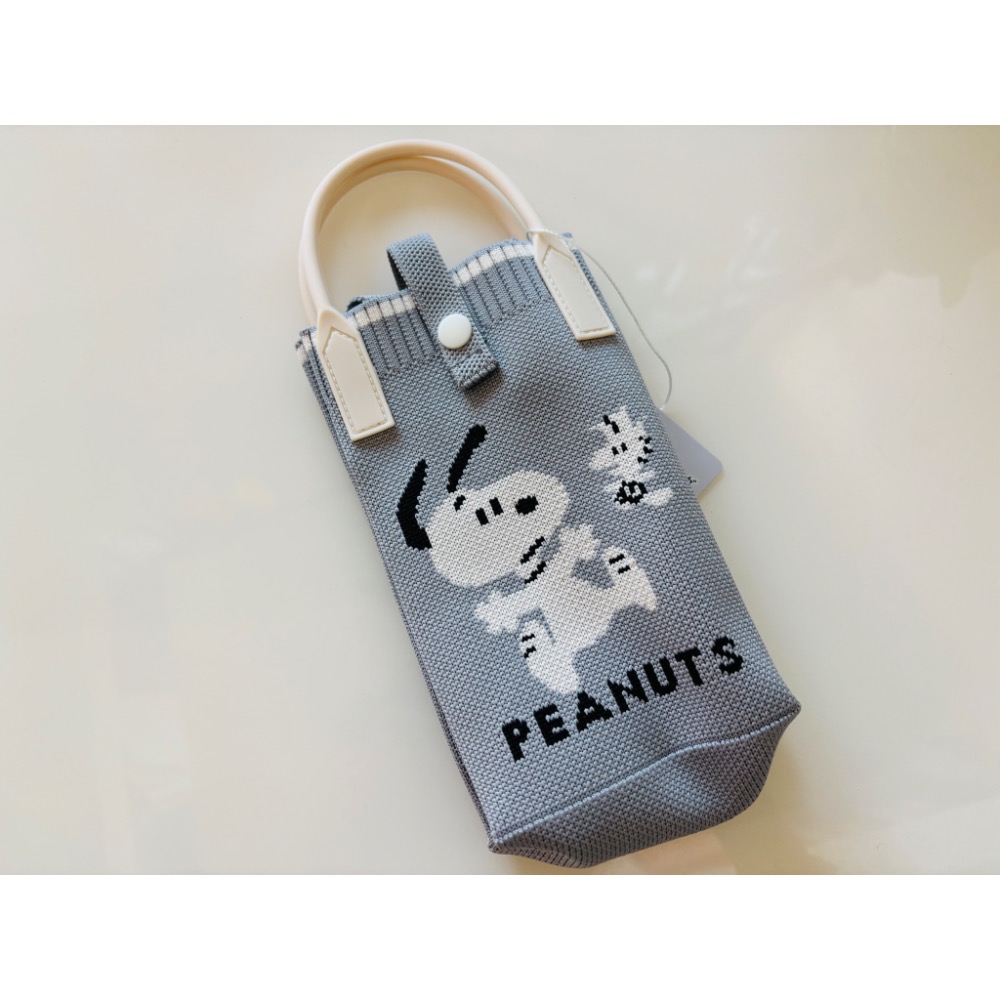 日本 正版 史努比 歐拉夫 手機 針織 小提包可單肩-細節圖3
