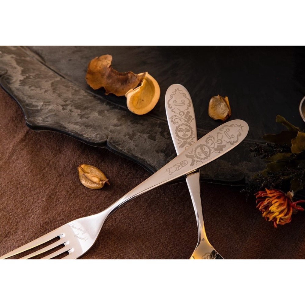 Pelo日本代購 預購 宮崎駿 吉卜力 霍爾的移動城堡 餐具 叉子 湯匙 卡西法 煎蛋🍳 馬魯克-細節圖2