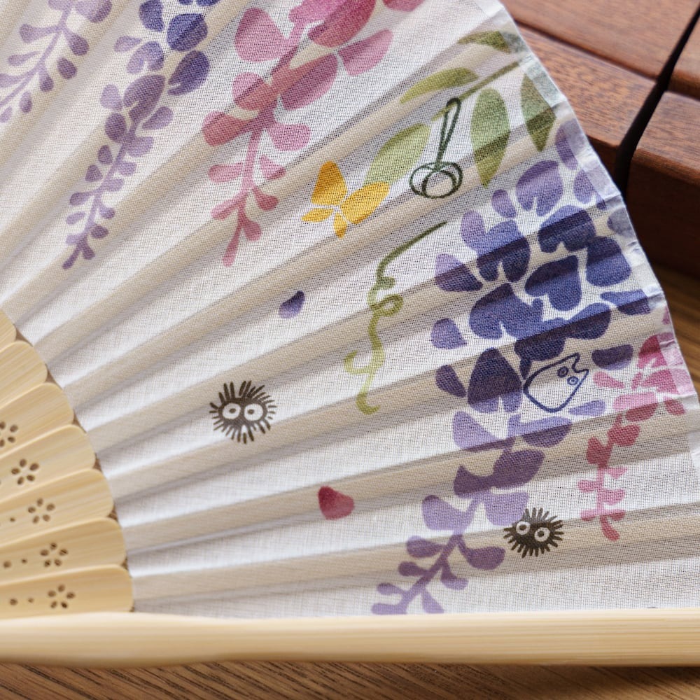 Pelo日本代購 宮崎駿 吉卜力 預購 竹扇 扇子 夏季 摺扇 龍貓 大龍貓 小黑炭 中龍貓 小龍貓（2573）-細節圖4