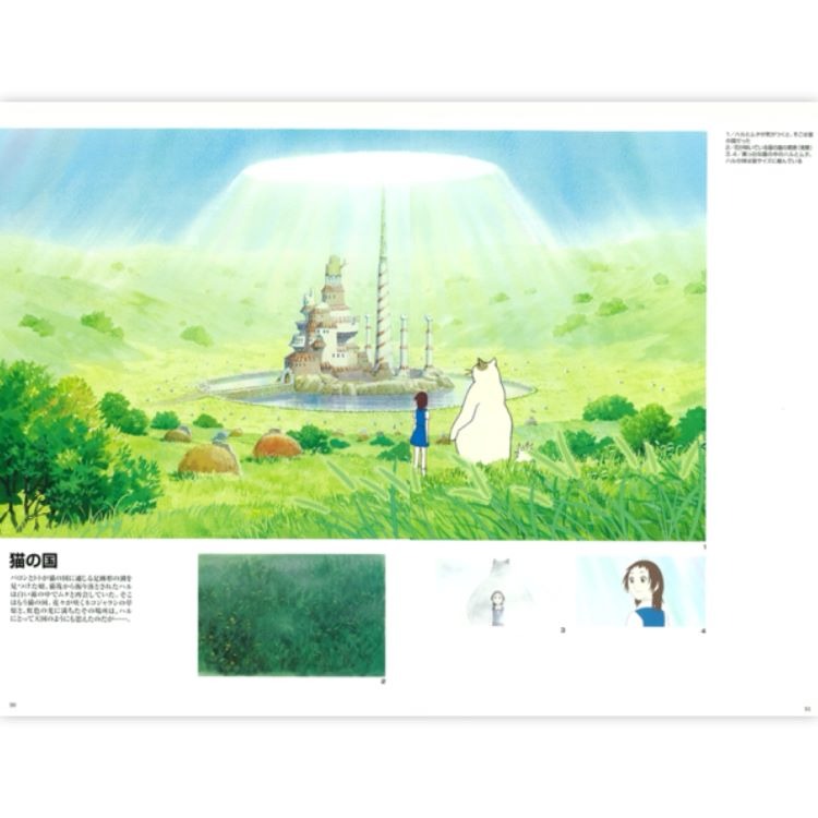 Pelo日本代購 宮崎駿 吉卜力 預購 繪本 書 貓的報恩 美術 視覺藝術 THE ART OF 猫の恩返し-細節圖3