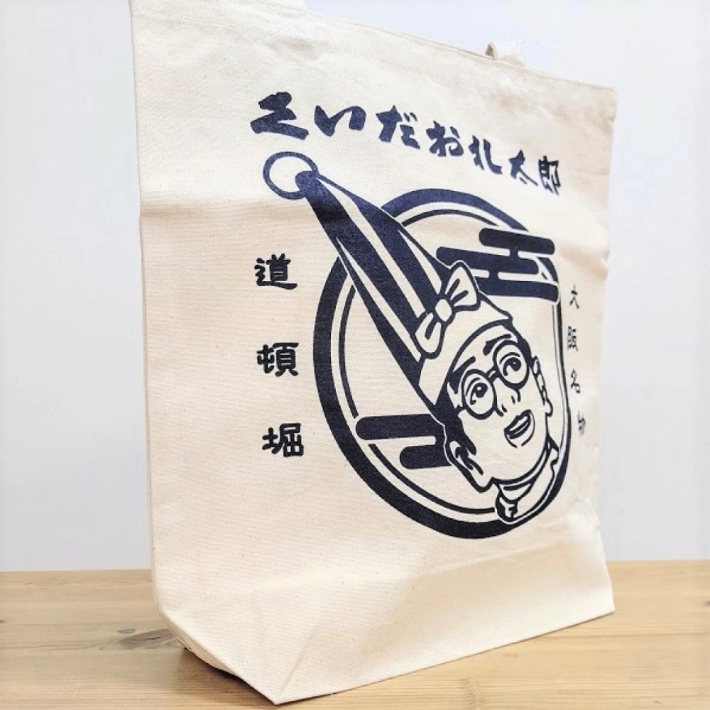 Pelo日本代購 預購 大阪 食倒太郎 手提袋 TOTO包 托特包 大阪伴手禮 土產 特產 禮物 袋子 白色 書包-細節圖6