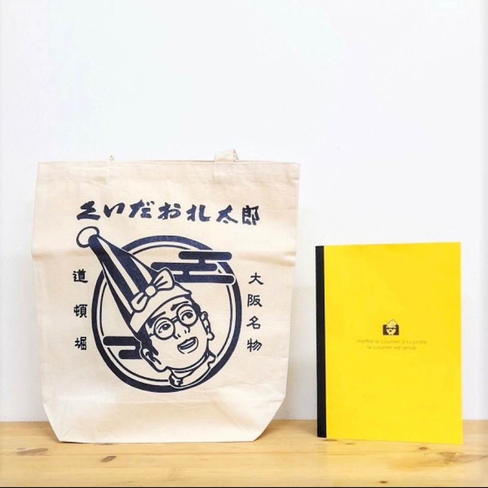 Pelo日本代購 預購 大阪 食倒太郎 手提袋 TOTO包 托特包 大阪伴手禮 土產 特產 禮物 袋子 白色 書包-細節圖7