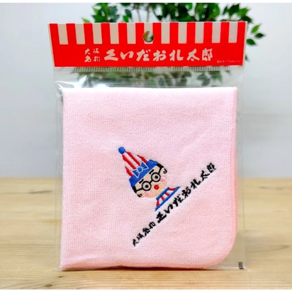 Pelo日本代購 預購 食倒太郎 手帕小毛巾 粉紅色 大阪 紀念品 土產 粉黃色 100%棉 生日禮物 父親節 母親節-細節圖4