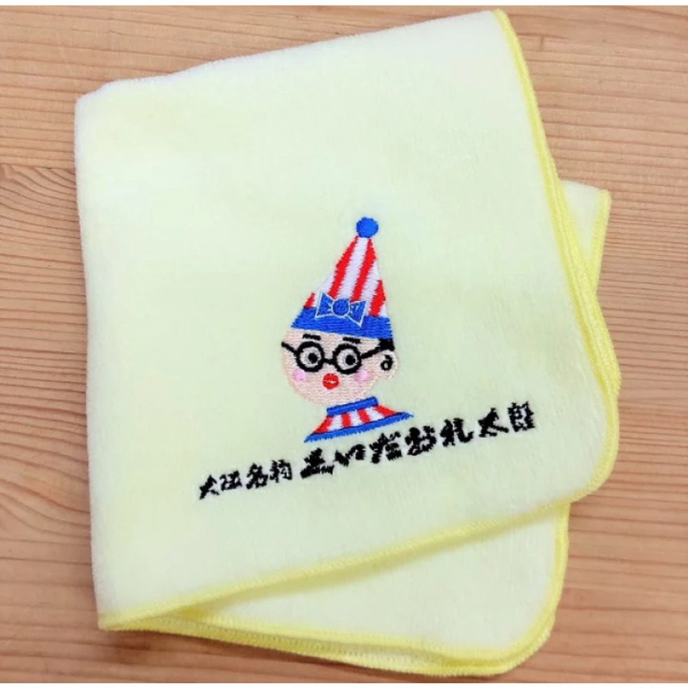 Pelo日本代購 預購 食倒太郎 手帕小毛巾 粉紅色 大阪 紀念品 土產 粉黃色 100%棉 生日禮物 父親節 母親節-細節圖8