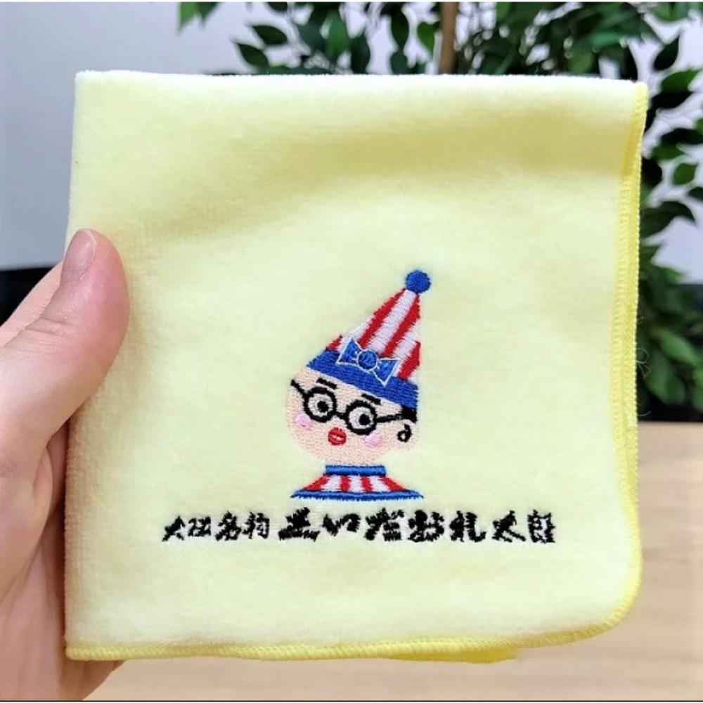 Pelo日本代購 預購 食倒太郎 手帕小毛巾 粉紅色 大阪 紀念品 土產 粉黃色 100%棉 生日禮物 父親節 母親節-細節圖10