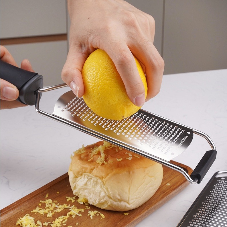 不銹鋼起士奶酪刨絲器/多功能檸檬刨絲器(附安全蓋)/奶酪刨/起士刨刀/巧克力刨/水果刨絲/刮屑器-細節圖2