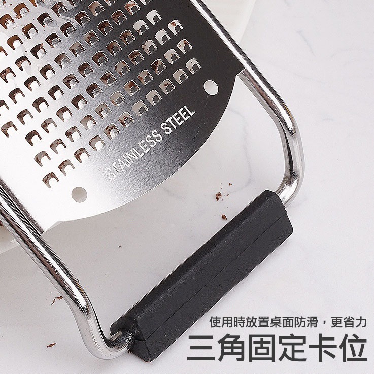 不銹鋼起士奶酪刨絲器/多功能檸檬刨絲器(附安全蓋)/奶酪刨/起士刨刀/巧克力刨/水果刨絲/刮屑器-細節圖5