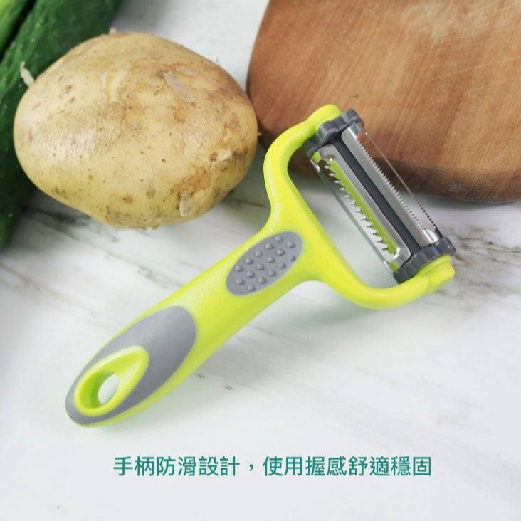 ✭美國亞馬遜熱銷✭旋轉三刀頭削皮刨絲器/多功能不銹鋼瓜果削絲切絲切換刨片刀/刨絲刀/刨刀-細節圖5