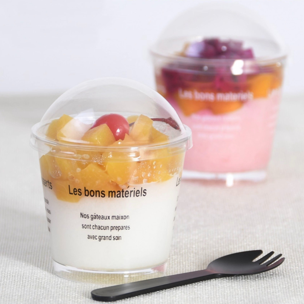 ◎20組入◎咖啡字英文字母硬質果凍杯/帶蓋慕斯杯/提拉米蘇布丁杯/圓形提拉米蘇蛋糕包裝杯-細節圖3