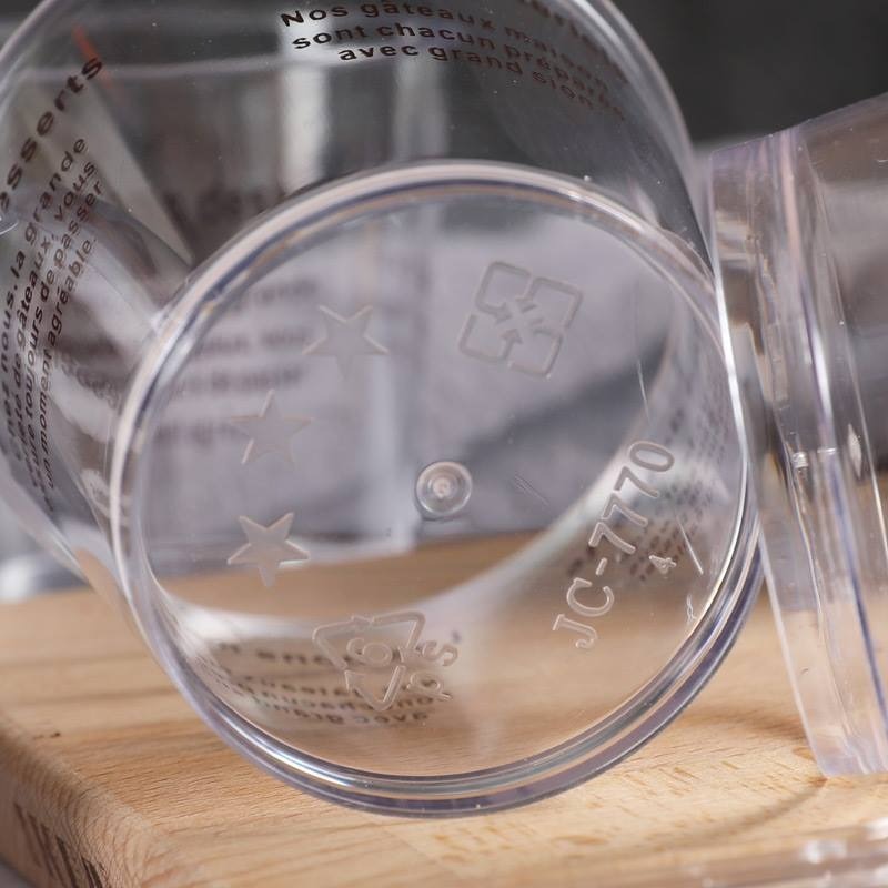 ◎20組入◎咖啡字英文字母硬質果凍杯/帶蓋慕斯杯/提拉米蘇布丁杯/圓形提拉米蘇蛋糕包裝杯-細節圖4