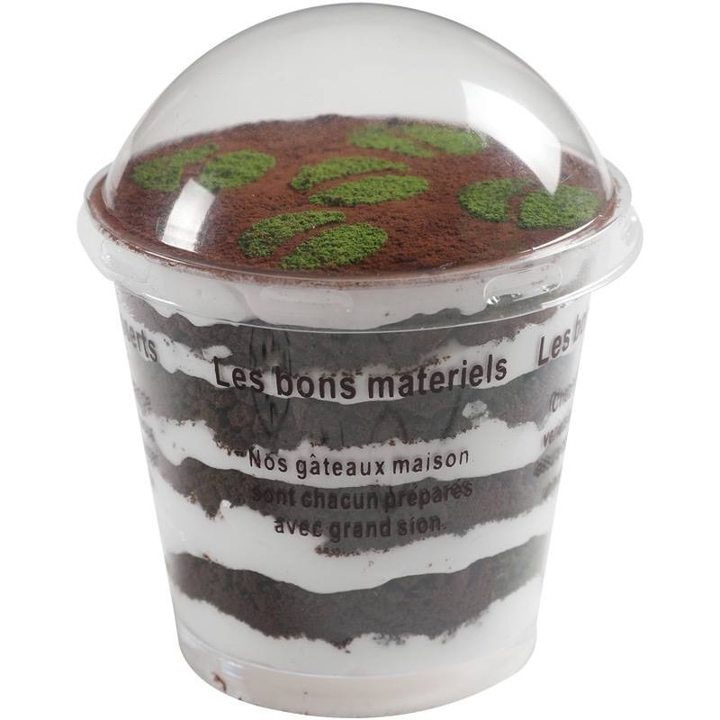 ◎20組入◎咖啡字英文字母硬質果凍杯/帶蓋慕斯杯/提拉米蘇布丁杯/圓形提拉米蘇蛋糕包裝杯-細節圖6