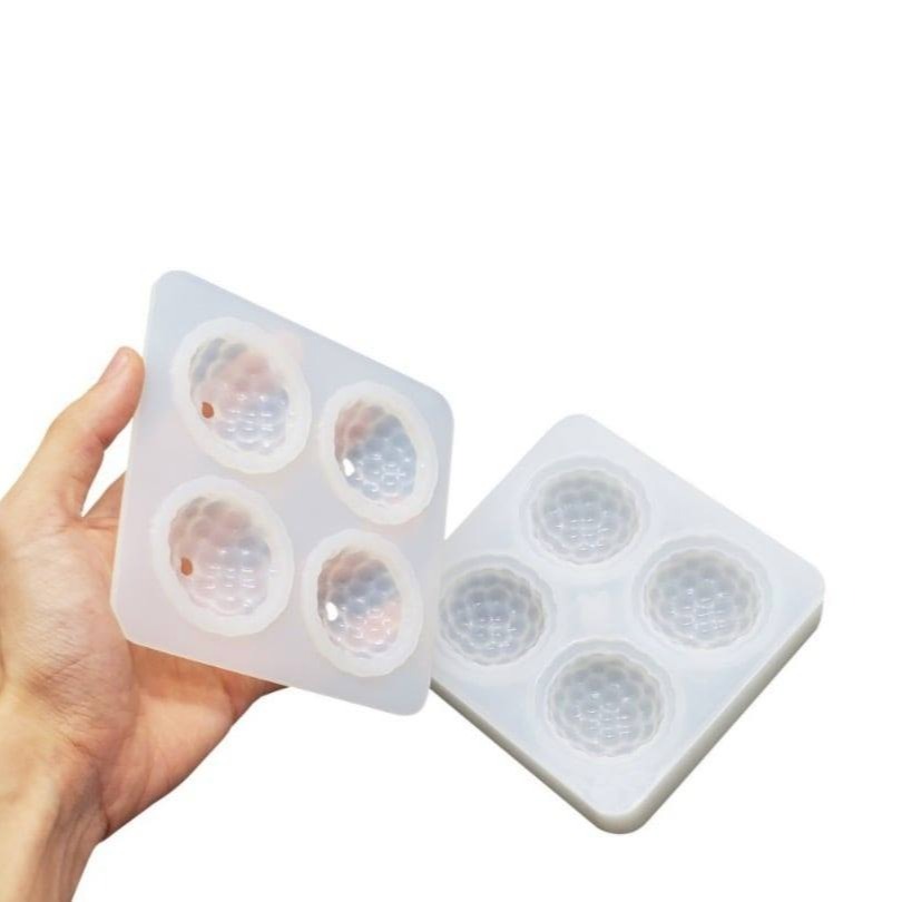 ▪4連▪樹莓水果慕斯蛋糕液態矽膠模具/翻糖液體矽膠模/法式慕斯甜品網紅造型布丁果凍奶酪模具/手工皂模-細節圖3