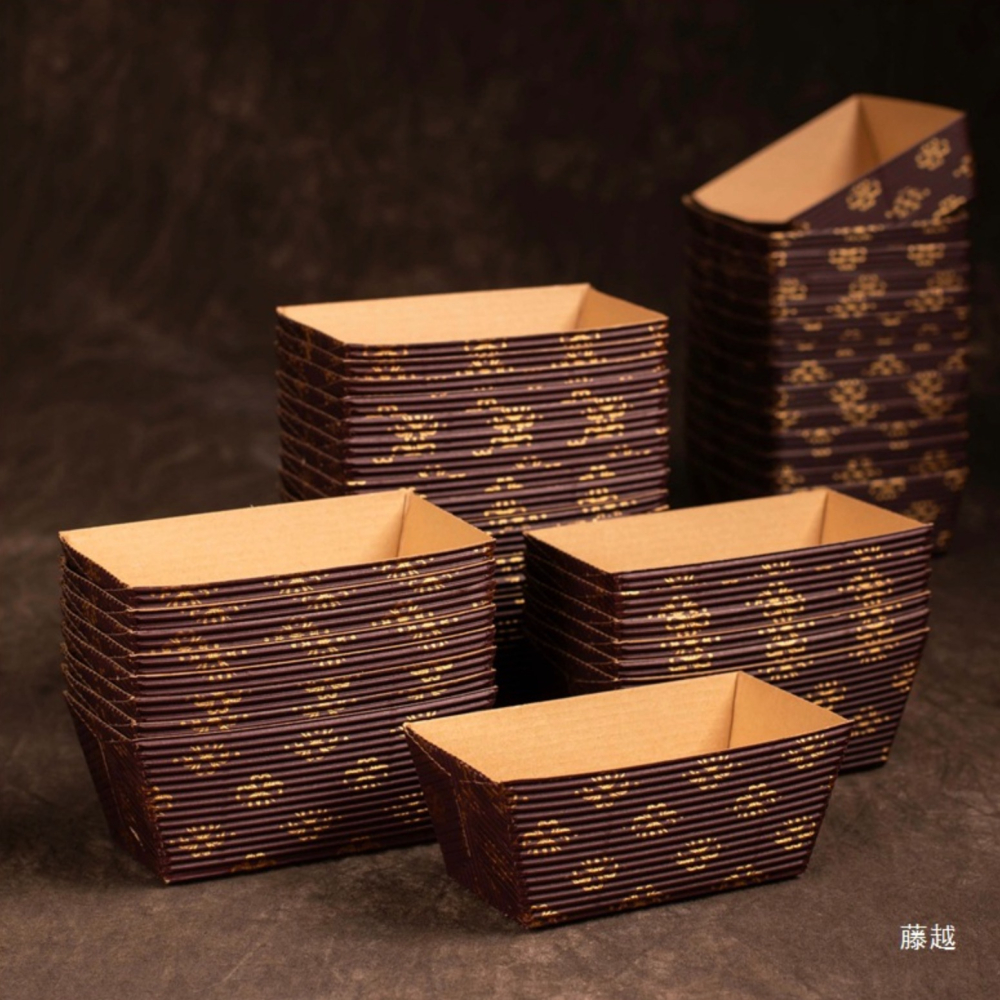 ◎小/中/大號◎長方形瓦楞紙麵包紙托/船型蛋糕紙托/蛋糕杯耐烤麵包托-細節圖2