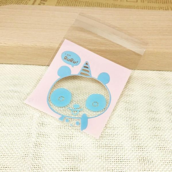 ▪10*10+3cm▪Q版小動物OPP自黏餅乾袋(約100只/包)/月餅袋/點心糖果包裝袋/創意烘焙包裝自黏袋/禮品袋-細節圖2