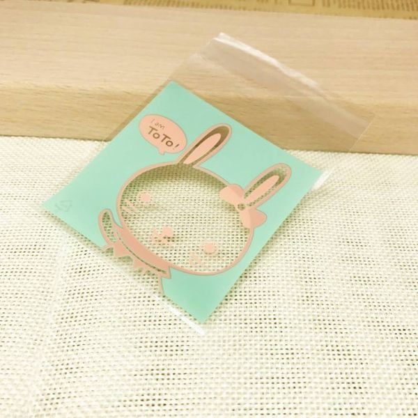 ▪10*10+3cm▪Q版小動物OPP自黏餅乾袋(約100只/包)/月餅袋/點心糖果包裝袋/創意烘焙包裝自黏袋/禮品袋-細節圖3